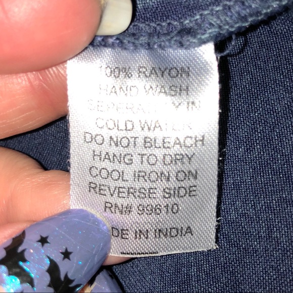 D&Kade embroidered rayon button down - Picture 4 of 6